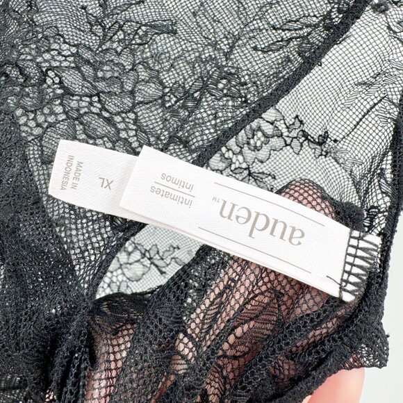 NEW Auden Lace Sleeveless Lingerie Bodysuit - Black - Size XL - Picture 10 of 12